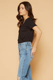 Women's V-Neck Short Sleeve Surplus Bodysuit