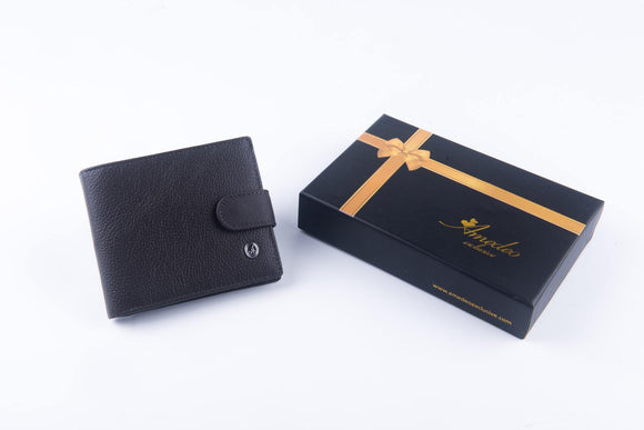 Brown Genuine leather wallet for men – Slim Luxury Purse