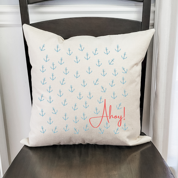 Ahoy! Pillow Cover