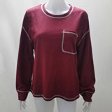 Loose Causal Knitted Blouse Silver Sam