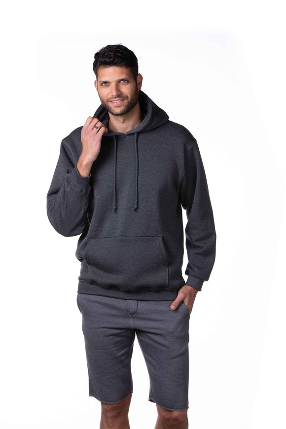 Classic Men's Pullover Hooded Sweatshirt Heavyweight Fleece Hoodie