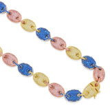 Gucci Link Mariner Tricolor 16" Choker Necklace in 18K Gold Plated