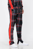 Plaid Out Track Pants Lime Milo