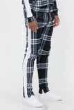 Plaid Out Track Pants Lime Milo