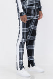 Plaid Out Track Pants Lime Milo