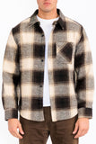 Flannel Combo Shacket Lime Milo