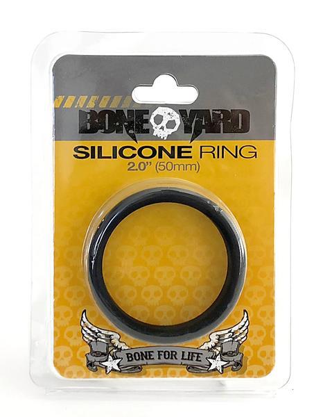 Boneyard Silicone Ring 50mm Black Teal Mnemosyne