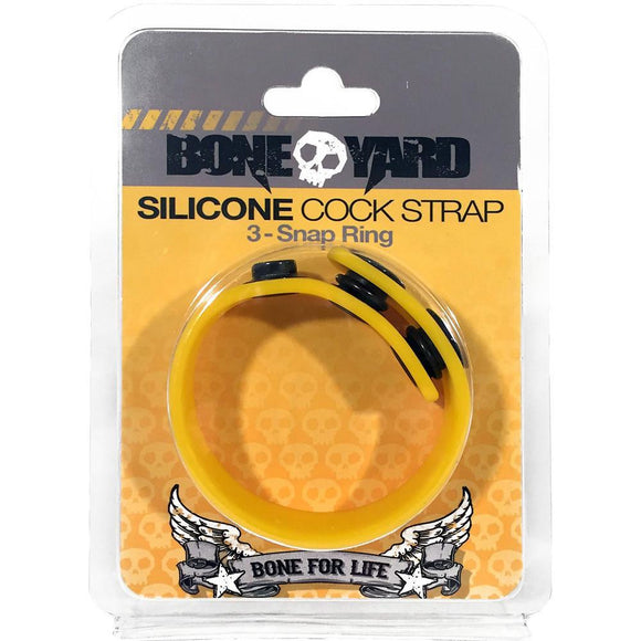 Boneyard Silicone Cock Strap Yellow