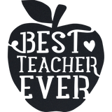 Best Teacher Ever Apple - Metal Wall Art Malachite