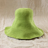 BLOOM Crochet Sun Hat In Lime Green Cocoa Brunn