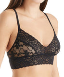 Semi Sheer Lace Wireless Bralette