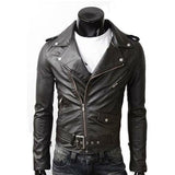 Ninja Stealth Black Mens  Faux Leather Biker Jacket Yellow Pandora