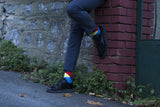 Men's Flame Argyle Socks Orchid Erebus