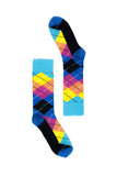 Men's Magenta Argyle Socks Orchid Erebus