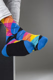 Men's Magenta Argyle Socks Orchid Erebus