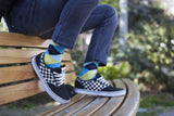 Men's Yellow Sky Argyle Socks Orchid Erebus