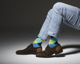 Men's Yellow Sky Argyle Socks Orchid Erebus