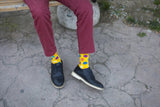 Men's Mixed Yellow Dot Socks Orchid Erebus