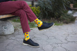 Men's Mixed Yellow Dot Socks Orchid Erebus