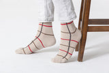 Men's Beige Stripe Socks Orchid Erebus