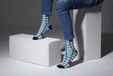 Men's Fashionable Blocks Socks Orchid Erebus