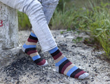 Men's Beige Stone Stripe Socks Orchid Erebus