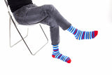 Men's Red Sea Stripe Socks Orchid Erebus