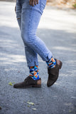 Men's Blue Triangle Socks Orchid Erebus