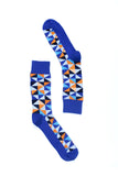 Men's Blue Triangle Socks Orchid Erebus