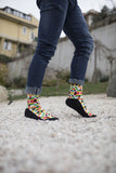 Men's Designless Squares Socks Orchid Erebus