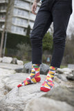 Men's Flame Triangle Socks Orchid Erebus