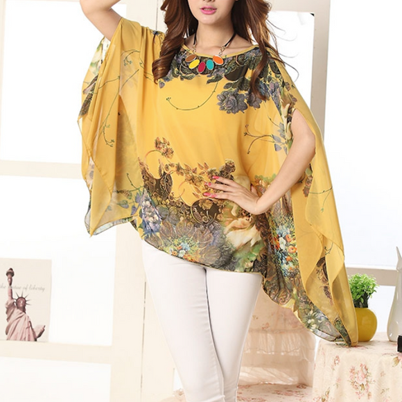 Batwing Chiffon Top
