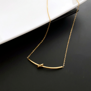 Tie The Knot Necklace Gold Plated