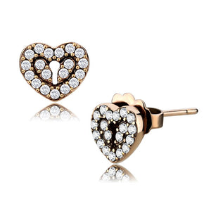 Women's Stainless Steel Cubic Zirconia Earrings