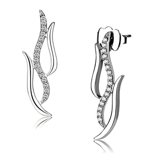 Women's Stainless Steel Synthetic Crystal Earrings