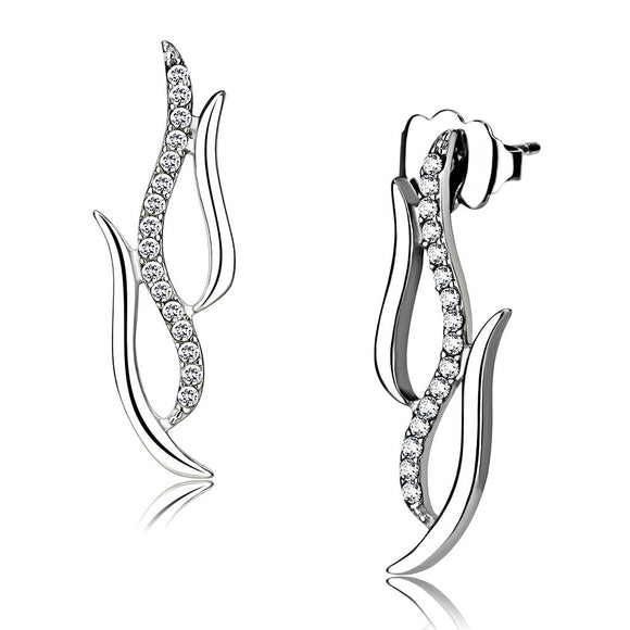 Women's Stainless Steel Synthetic Crystal Earrings