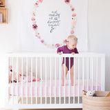 Dahlia Blooms - Organic Swaddle Blanket