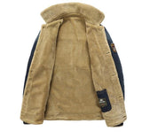 Men's Denim Jean Jacket in Black with Inner Faux Fur