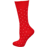 Combed Cotton Pin Dot Crew Casual Women's Socks 3 Pair Pack