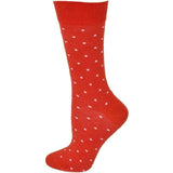 Combed Cotton Pin Dot Crew Casual Women's Socks 3 Pair Pack
