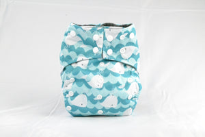 Earthlie Cloth Diaper - Whales