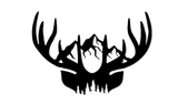 Deer Antler Mountains - Metal Wall Art