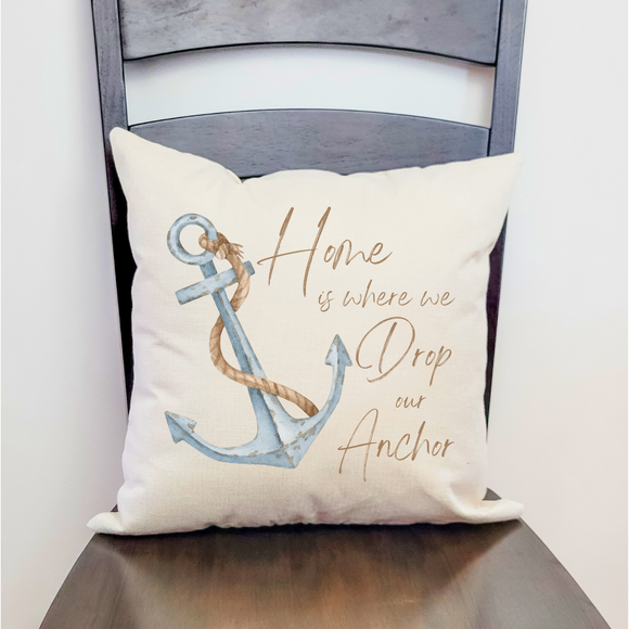 Drop Our Anchor Pillow Cover