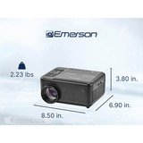 Emerson 120" Home Theater LCD Projector with Built-In TV Tuner & DVD