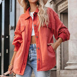 Lapel Long Sleeve Jacket Single Breasted Coat Silver Sam