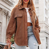 Lapel Long Sleeve Jacket Single Breasted Coat Silver Sam