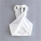 Cotton Linen Ruched Crop Top Silver Sam