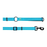 Reflective Leash - Neon Blue Beige Antigone