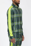 Plaid Out Jacket Lime Milo