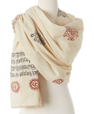 Ganesha blessing Mantra Prayer Shawl Alabaster